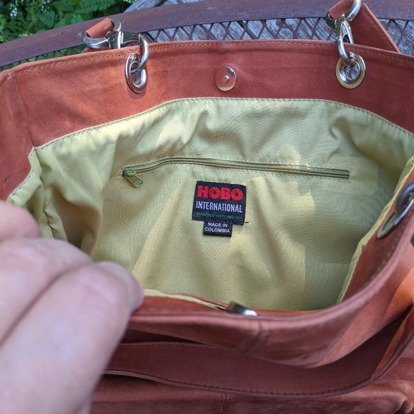 HOBO International Pumpkin Suede Bucket Tote - Picture 3 of 11